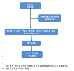 研究生补办毕业证书流程图
